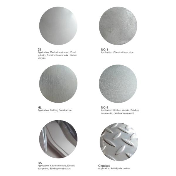 Cold Rolled 304 Stainless Steel Sheet Coil Round Circle ASTM AISI GB