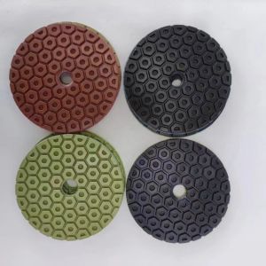 100mm Resin and Diamond Granite Marble Stone Floor Polishing Pad for Wet Dry