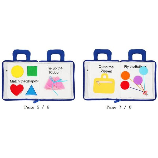 preschool Soft Cloth Books , 20.5 cm Montessori Books For Babies