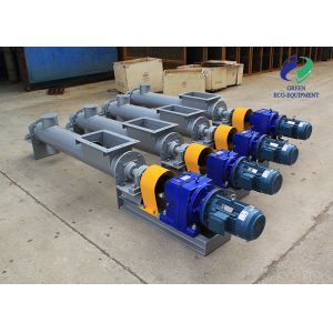 U Trough Slurry Screw Conveyor Inclined Horizontal