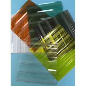 Sheet Polycarbonate Embossed And Corrugated Clear 6mm