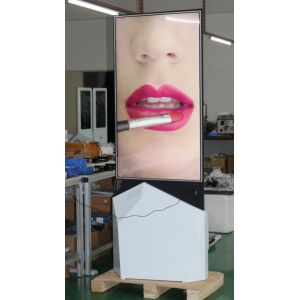 55 Inch LCD Screen Video Wall Digital Signage UHD 3g Two Sides Floor Stand