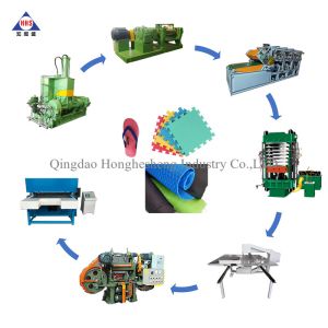Eva Raw Rubber Sheet Embase Heat Press Machine 4 Layers