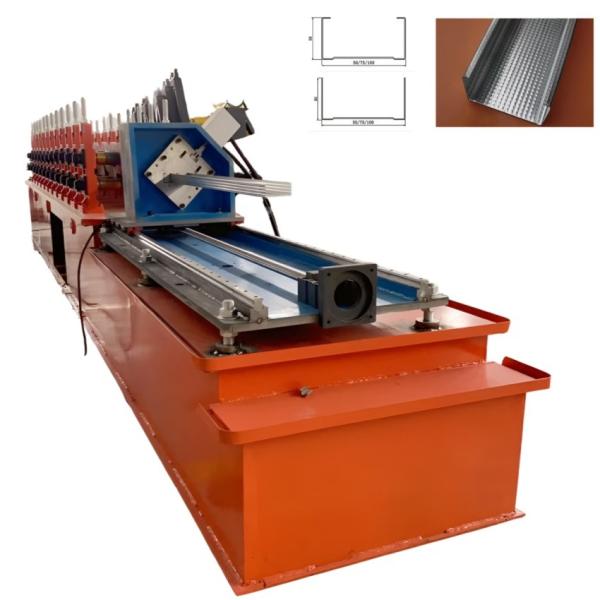 Quality Drywall Stud Track Roll Former Steel 50mm 75mm 100mm CD UD CW UW Profile Drywall Cold Roll Forming Machine With Customized for sale