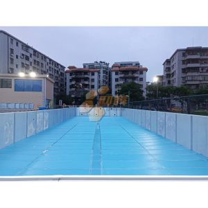 Standard Size Racing Pool Zn-Al-Mg Steel Frame Swimming Pool Modular Lap Pool