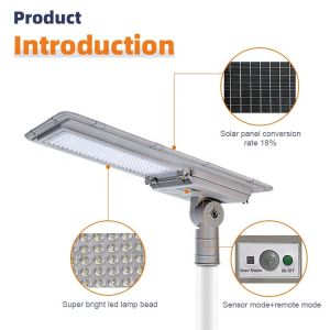 Intergrated Lamp LED Solar Street Lights Outdoor 100w Motion Sensor