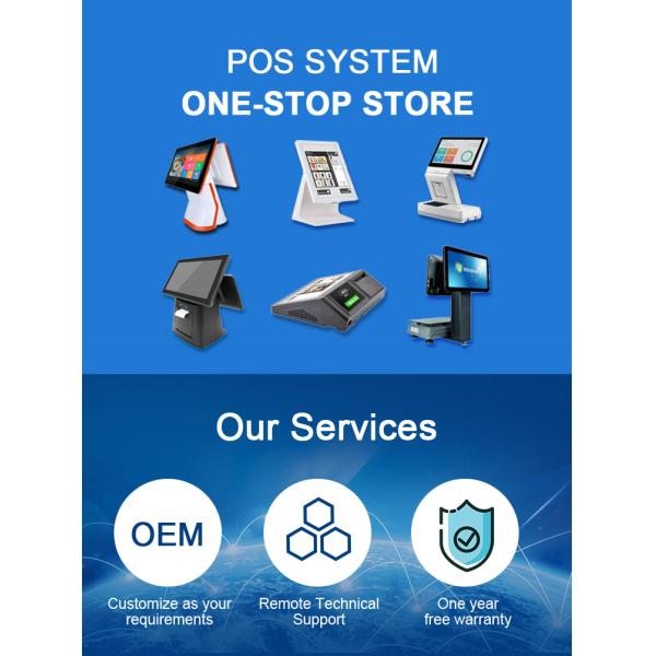 10 Points Capactive Touch POS Printer Scanner Android Payment Terminal for Small Business