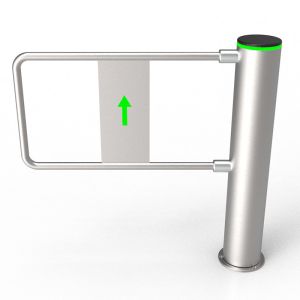 Cylindrical Speed Lane Turnstile Gate Strong Light and High Temperature