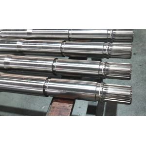 Twin Screw Extruder Machine Components Diameter 120mm Involute Spline Shaft for