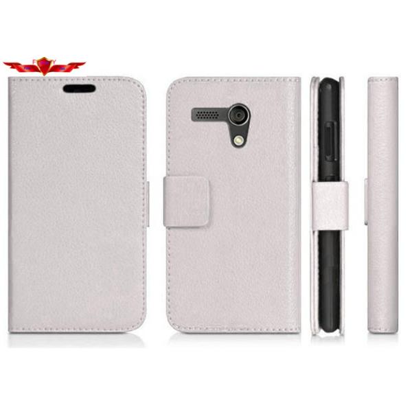 MOTO G PU Cover Card Holder Wallet Leather Cases Accurate Holes Magnetic Buckle Design