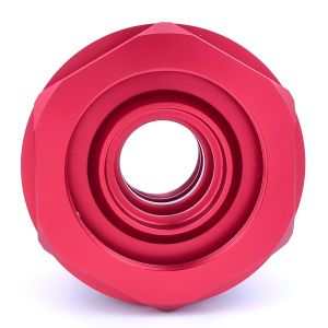 Certified RoHS Red Anodized Hydraulic Parts for ODM Applications