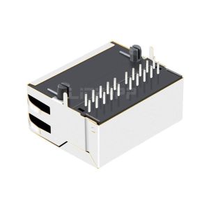 LPJG27331CNL 10/100/1000 Base-T Without Leds 1x2 Port RJ45 Modular Jack