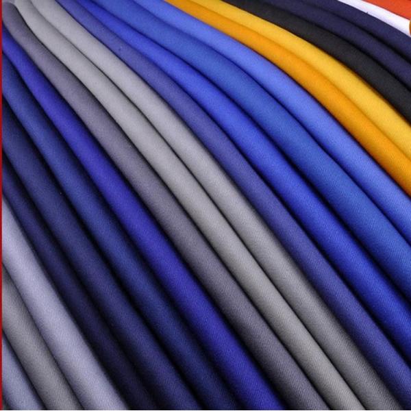 SOLIDS Pattern Linen Type Cloth 65% Polyester Twill Fabric for Customized Workwear