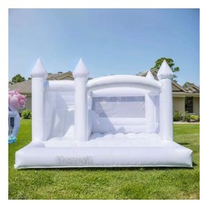 Unisex Wedding Bouncer Jumping Bouncy Castle with Customized Size White Bounce