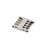 LCP 8 Pin Micro SIM Card Socket Connector Push Pull H1.8mm 5000 Cycles