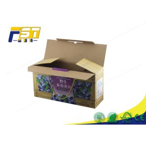 Printing Folding Colored Corrugated Boxes Custom Logo For Fruit Package Carton