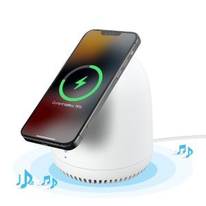 Magnetic Bluetooth Speaker With Wireless Charging 20KHz 100Hz Frequency