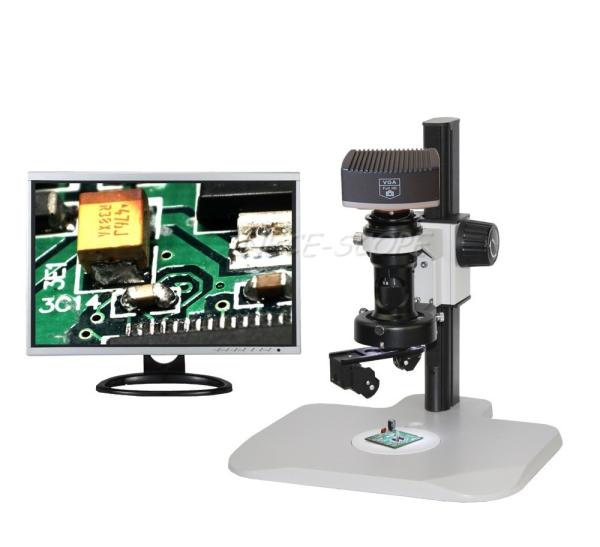 Quality Digital Portable Zoom 3d Optical Microscope 1X C - Mount With LCD Touching Screen for sale