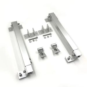 Silver or Black Aluminium Mounting Brackets for Solar Panel Pole Mounting