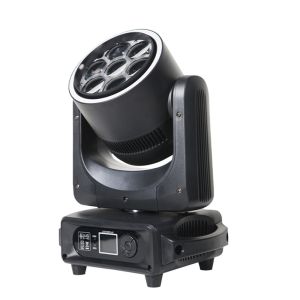 7PCS 40W RGBW 4 In1 LED Zoom Bee Eye Moving Head Light With Auxiliary Light Dj