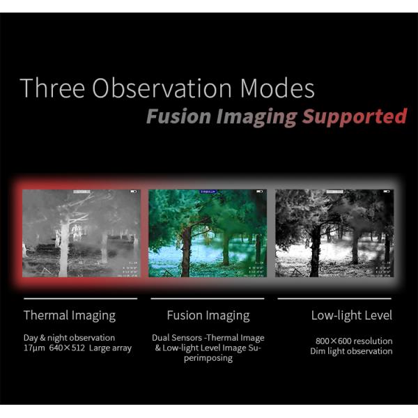 640*512 Infrared Thermal Binoculars For Long Distance Night Vision