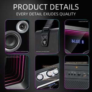 Home Karaoke BT Speaker With Wireless Mic and DC Power Source for Boobox