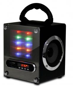 Led Light Outdoor Portable Stereo Speakers Subwoofer Box Active Audio # JS503A