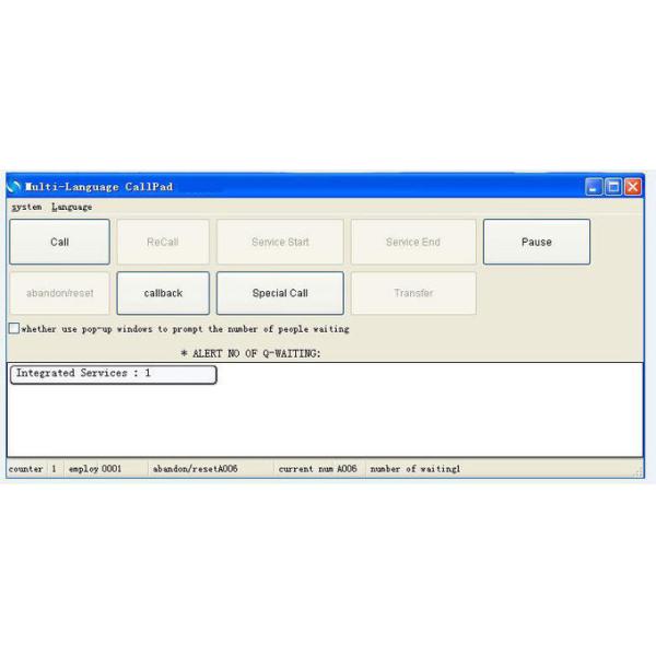 Bank/Hospital/Clinic/Healthcare and etc Service Counter Wireless Queue Management System 4