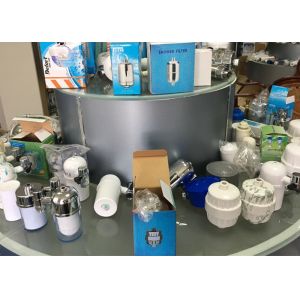 High Output Universal Shower Head Chlorine Filter Purify Water Chrome Plated