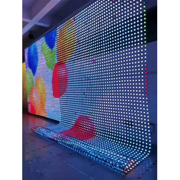 Epistar SMD3535 Led Mesh Curtain Flexible Led Curtain Screen Led Mesh Screen Outdoor