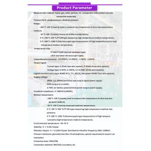 High precision range probe with customized temperature transmitter sensors