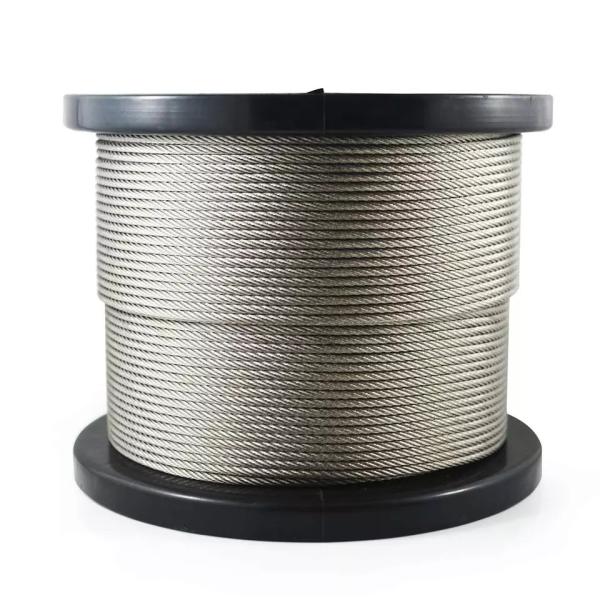 Galvanized Steel Bulk Cable Irwc 6 X 19 Steel Wire Rope