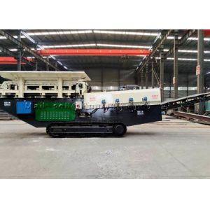 5KW 800TPH 180RPM Crawler Stone And Debris Separator With Belt Conveyor