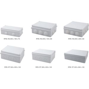 Square Plastic Waterproof Junction Box / External Electrical Junction Box