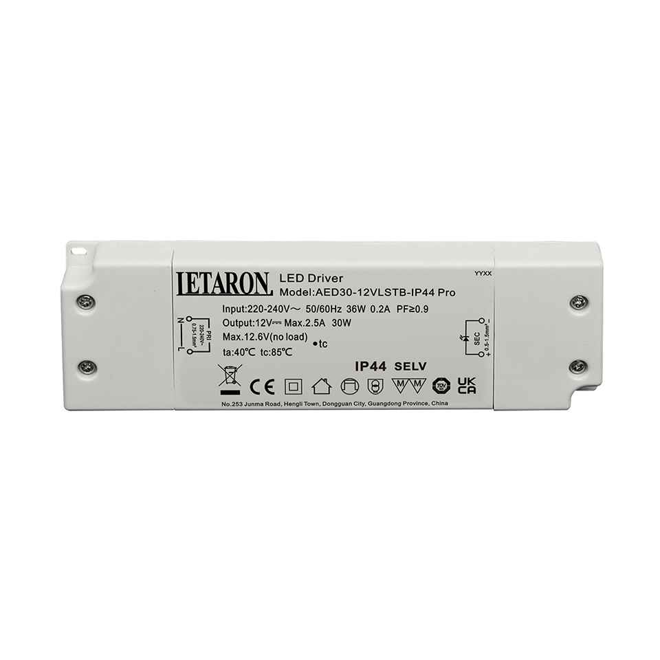 Slim IP44 Flicker Free 30W EU Slim Letaron Slim LED Driver Direct Factory