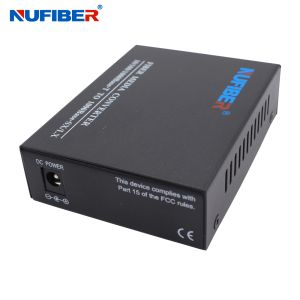1000Base Fiber Optic Media Converter Gigabit WDM 1490nm 1550nm 20km For CCTV