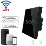 Wireless WiFi Touch Switch interruptor wifi Wall Light Switch with Glass Panel