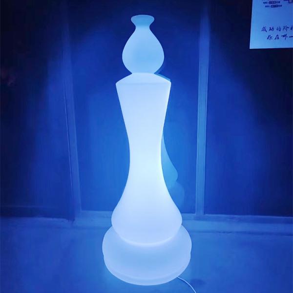 Rechargeable Plastic Led Chess Shaped Garden Lights AC 85-265V