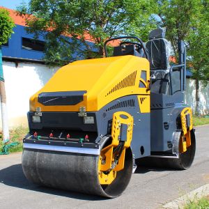 4 Ton Road Roller Compactor Full Hydraulic Double Drum Compactor Brand New
