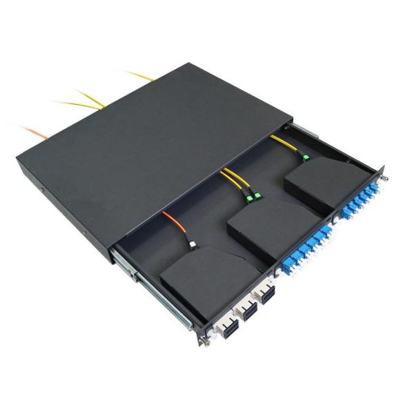 Simplex / Duplex SC LC MPO Patch Panel 24 Port , Pre Terminated Fiber Patch