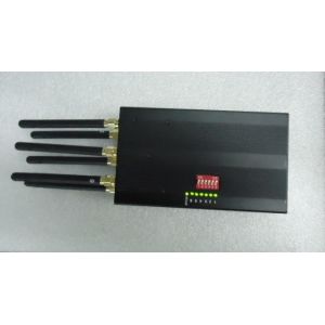 6 Antennas Portable GPS Signal Jammer ET-808HI For Custom , 1500 - 1600MHz