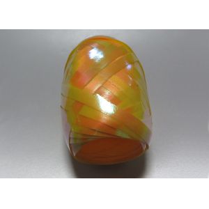 125U Thickness Rainbow Iridescent curling ribbon spool 3 / 16" width 10m length