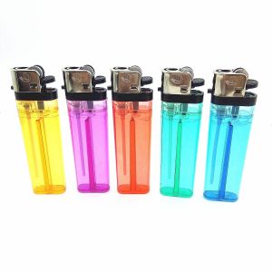 Custom Cigarette Disposable Transparent Flint Lighter Model NO. DY-60 Samples US