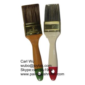 Paint brush natural pure bristle Chinese bristle brush synthetic mixwood handle