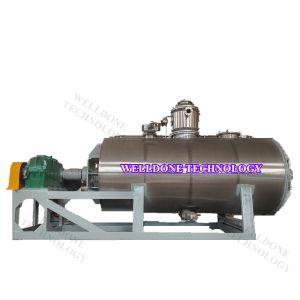 25000L Titanium Hot Water Low Temperature Heating Vacuum Paddle Dryer Continuous