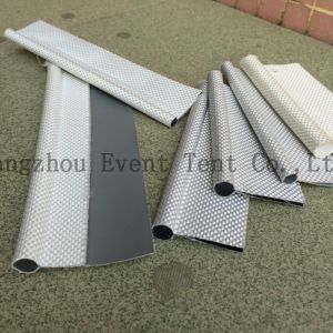 8mm 850gsm Panama fabric 20mm double flap keder for tent structure