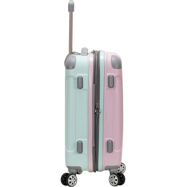 Expandable Luggage with Spinner Wheels, Multicolor, Carry-On 20-Inch
