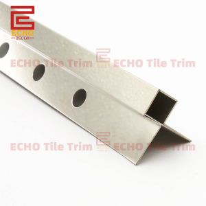China Metal Tile Edging Square 90 Degree Outside Corner Edge Tile Trim 2.5m on sale