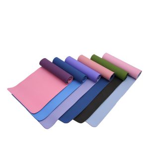 183x61cm Double Layer Yoga Mat , 15mm Tpe Material Yoga Mat