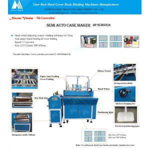 Semi-Automatic Book Case Making Machine with 5.2KW Power and 1-4mm Paperboard
